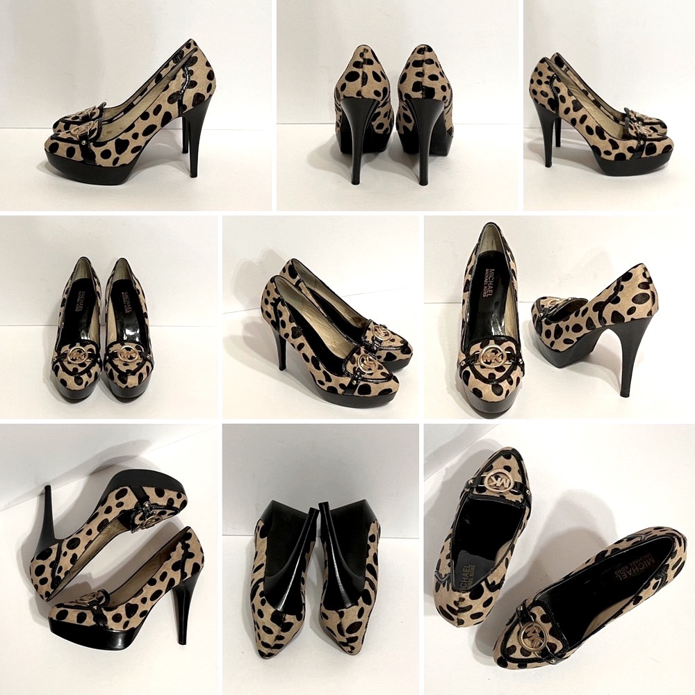 Michael Michael Kors Leopard Print Platform Heels